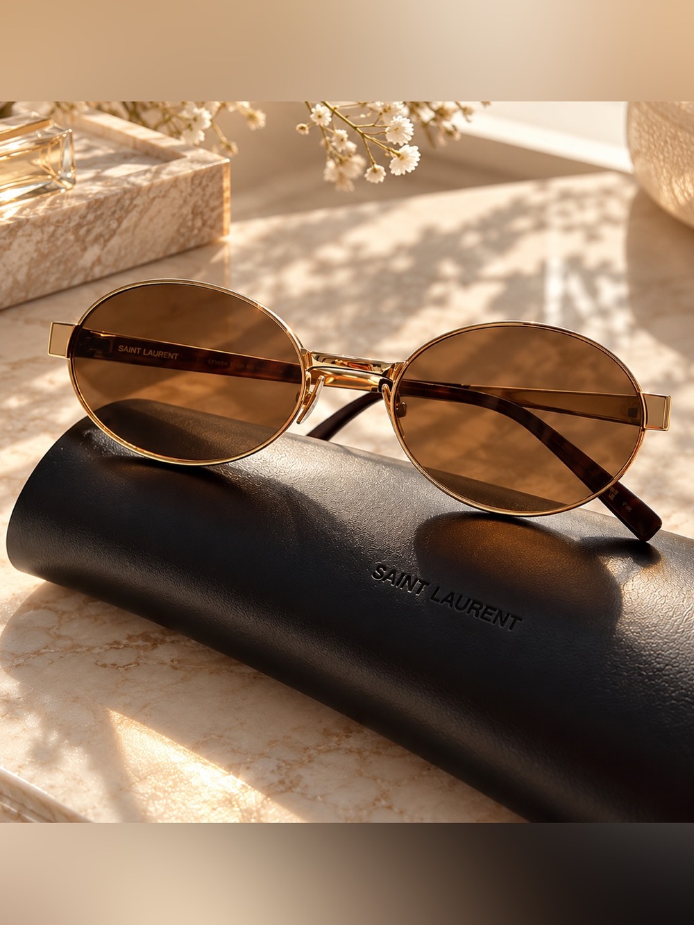 Saint Laurent SL 692 Gold Sunglasses